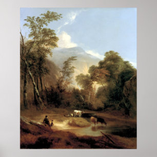 Póster Paisagem pastoral de Alvan Fisher