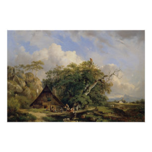 Póster Paisagem perto de Gutenstein – Dominik Schufried