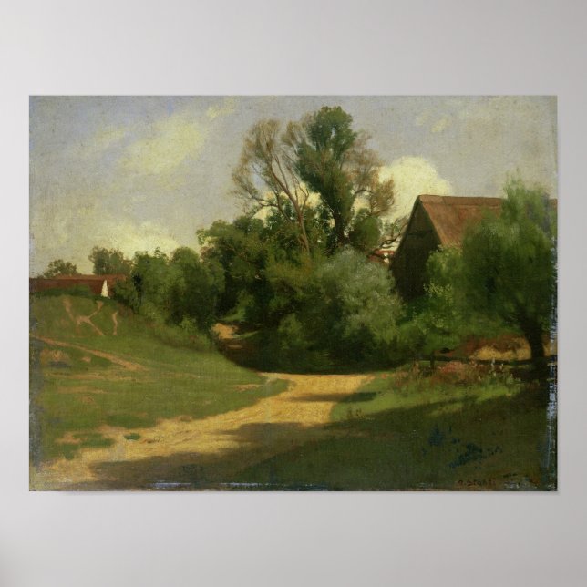 Póster Paisagem perto de Oberaudorf (Frente)