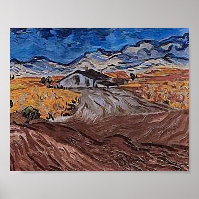 Póster Paisagem Perto do Santo - Rémy Van Gogh Fine Art (Frente)