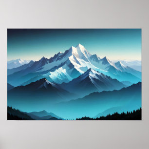 Poster Paisagem Picturesca Arte Indígena
