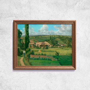 Poster Paisagem Pissarro Les Patis Famosa Art