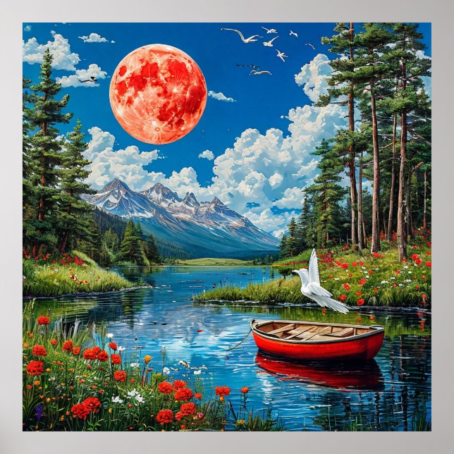 Poster Paisagem pitoresca (Frente)