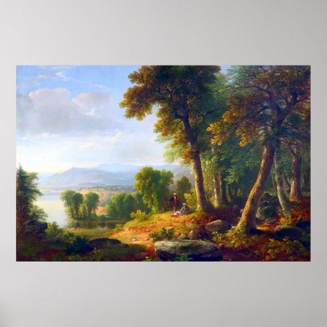 Poster Paisagem por Asher B Durand 1850 (Frente)