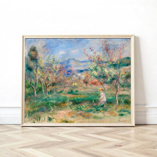 Poster Paisagem por Pierre-Auguste Renoir