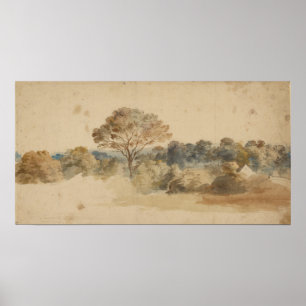 Póster Paisagem, por volta de 1640, Anthony van Dyck