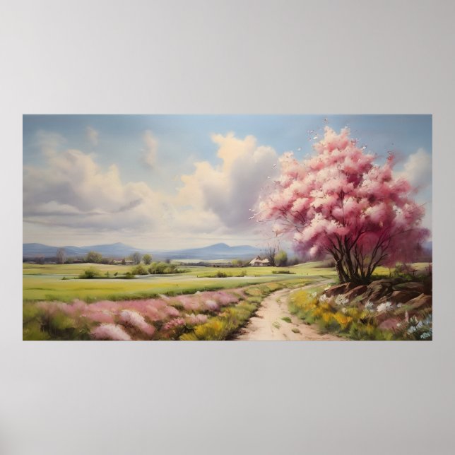 Poster paisagem primavera (Frente)