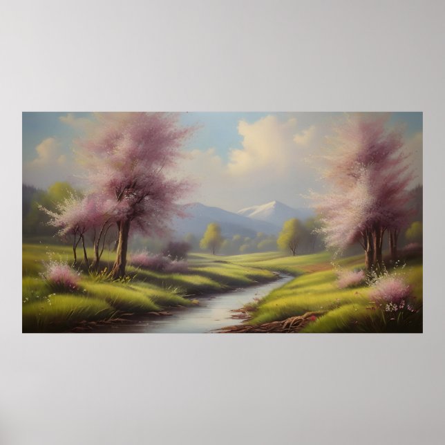 Poster paisagem primavera (Frente)