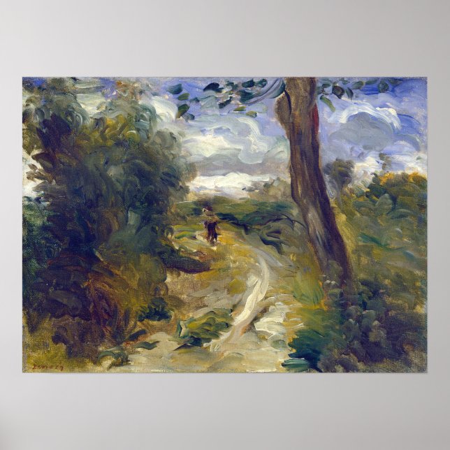 Poster Paisagem Renoir Pierre-Auguste entre Tempestades (Frente)