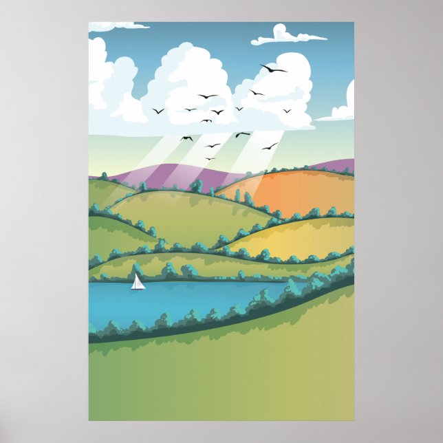 Poster Paisagem rural (Frente)