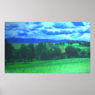 Póster Paisagem Rural Cor da água