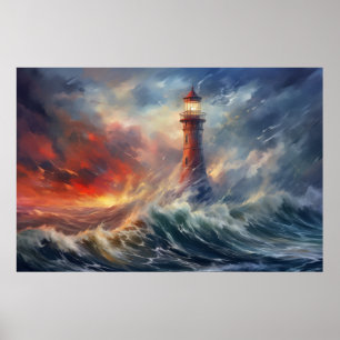 Poster Paisagem Sereníssima do Farol
