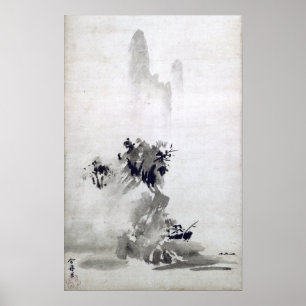 Poster Paisagem Sesshu Toyo Haboku-Sansui