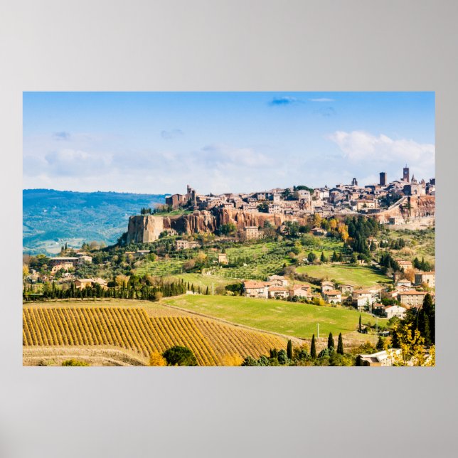 Poster Paisagem sobre Orvieto (Frente)