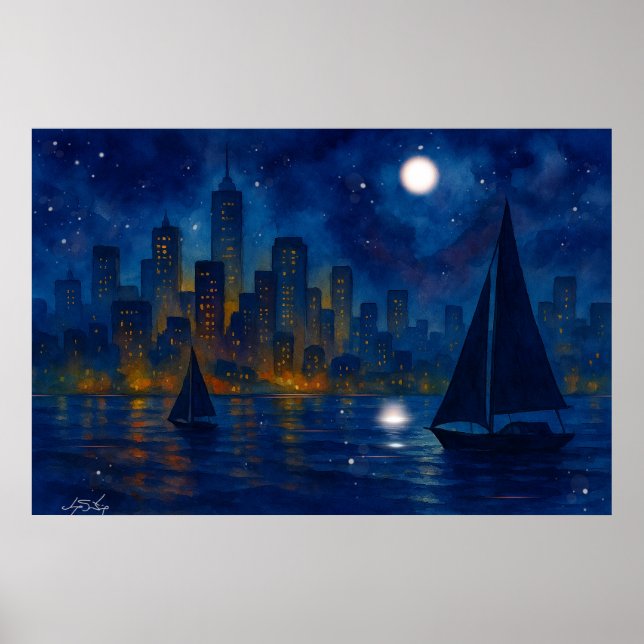 Poster Paisagem Sonhos do Porto (Frente)