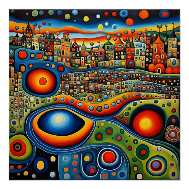 Póster Paisagem Superficial (Frente)