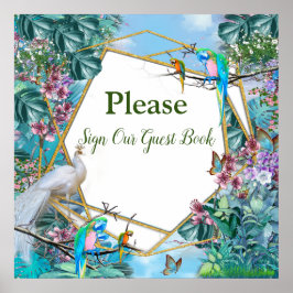 Poster Paisagem Surreal Tropical