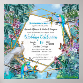 Poster Paisagem Surreal Tropical