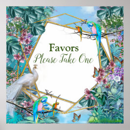 Poster Paisagem Surreal Tropical