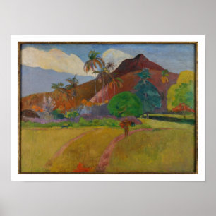 Poster Paisagem taitiana, 1891 (petróleo na canvas)