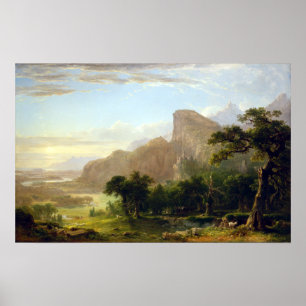 Póster Paisagem Thanatopsis de Brown Durand do calcinador