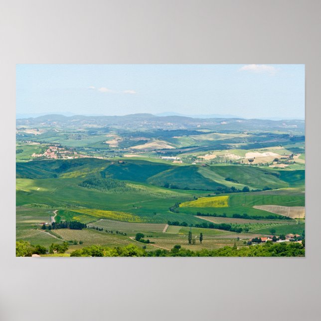 Poster Paisagem Toscana Típica (Frente)