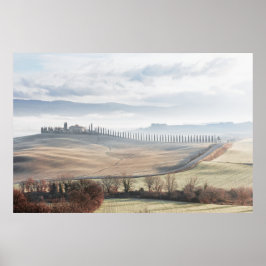 Poster Paisagem Toscânia Cores Suaves
