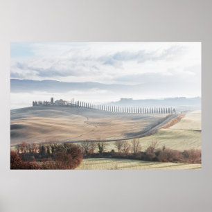 Poster Paisagem Toscânia Cores Suaves