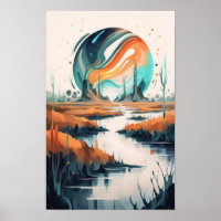 Paisagem Translúcida: Dor De Aquarela Futurística