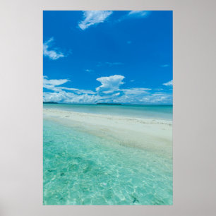 Poster Paisagem tropical azul, Palau