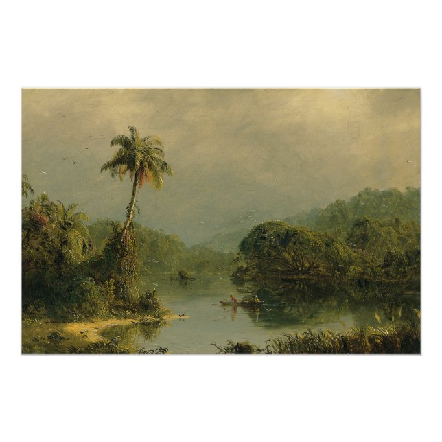 Póster Paisagem tropical Igreja Frederic Edwin (Frente)
