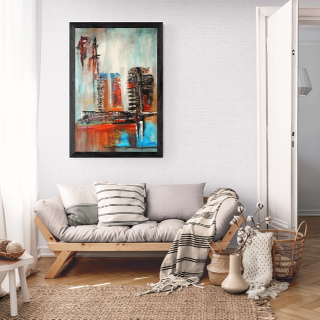 Póster Paisagem Urbana Abstrata  (Criador carregado)