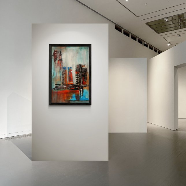 Póster Paisagem Urbana Abstrata  (Criador carregado)