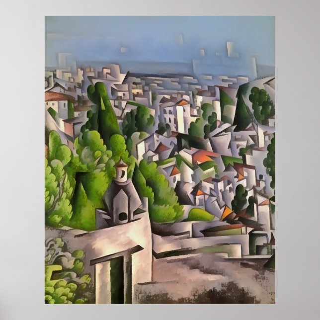 Poster Paisagem Urbana de Casas Vazias de Kayakoy (Frente)