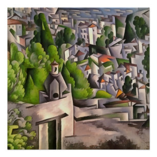 Póster Paisagem Urbana de Casas Velhas Vazias de Kayakoy