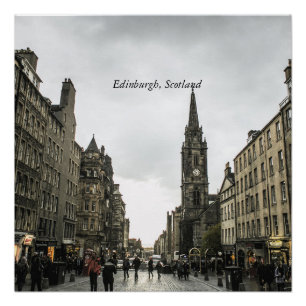 Póster Paisagem urbana de Edimburgo, Escócia