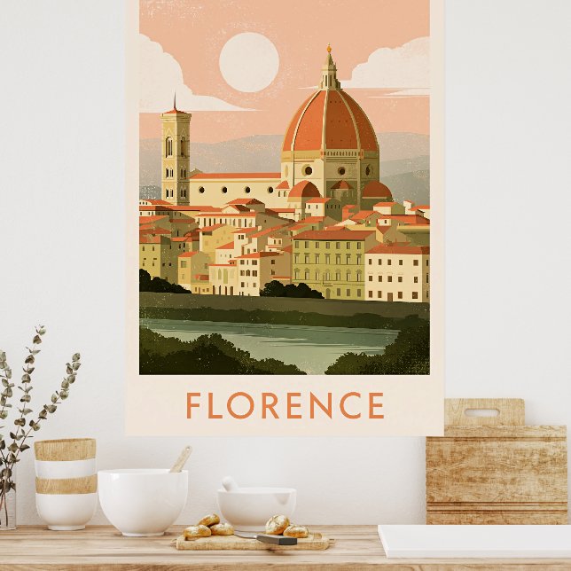 Poster Paisagem urbana de Florença (Cozinha)