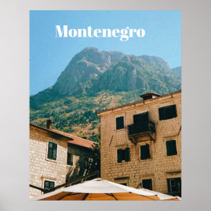 Poster Paisagem urbana de Montenegro