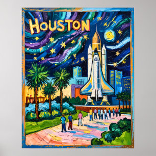 Poster Paisagem Urbana do Centro Espacial da Linha de Hor