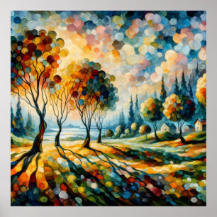 Poster Paisagem Vibrante