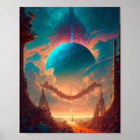 Paisagem Visionária Planeta das Torres Surreais