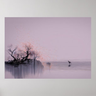 Poster Paisagem Zen Minimalista