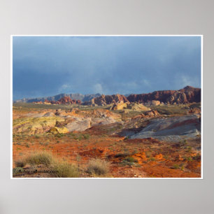Póster Paisagens americanas do deserto:  Vale do fogo #3