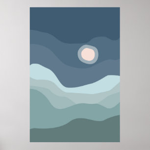 Poster paisagens ao pôr do sol