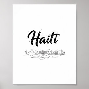 Poster Paisagens de Haiti Viagens Férias Roupas 