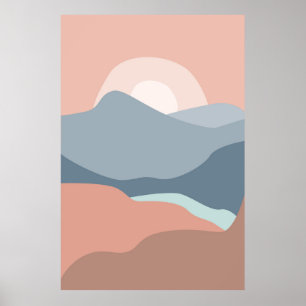 Poster Paisagens do pôr do sol