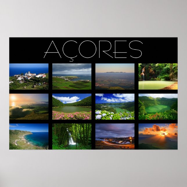 Poster Paisagens dos Açores (Frente)
