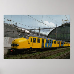 Póster Países Baixos, carros elétricos do relé MU