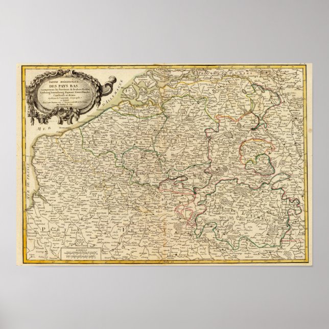 Póster Países Baixos e Bélgica (Frente)