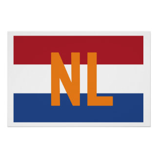 Póster Países Baixos - pavilhão/ NL